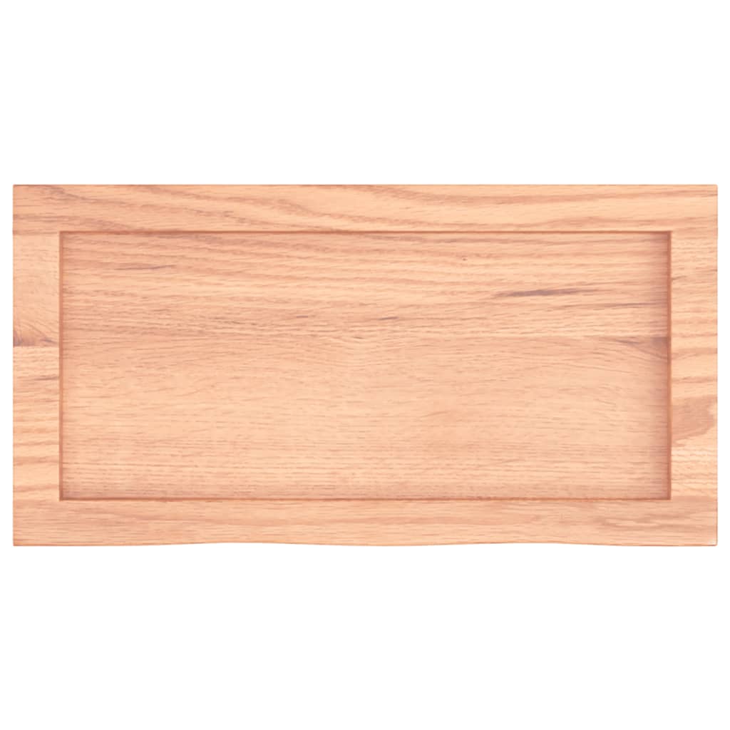 Kupaonska radna ploča svjetlosmeđa 60x30x(2-4) cm masivno drvo