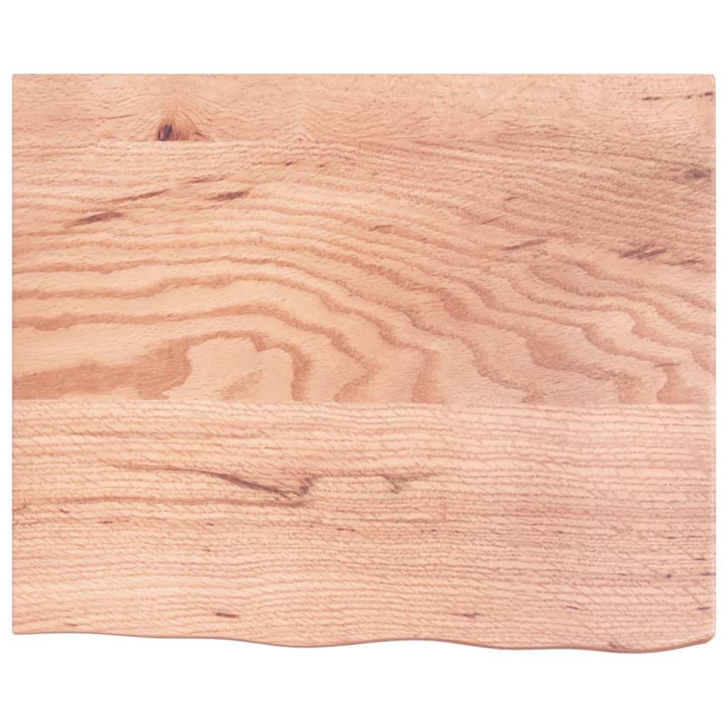 Kupaonska radna ploča svjetlosmeđa 60x50x(2-6) cm masivno drvo