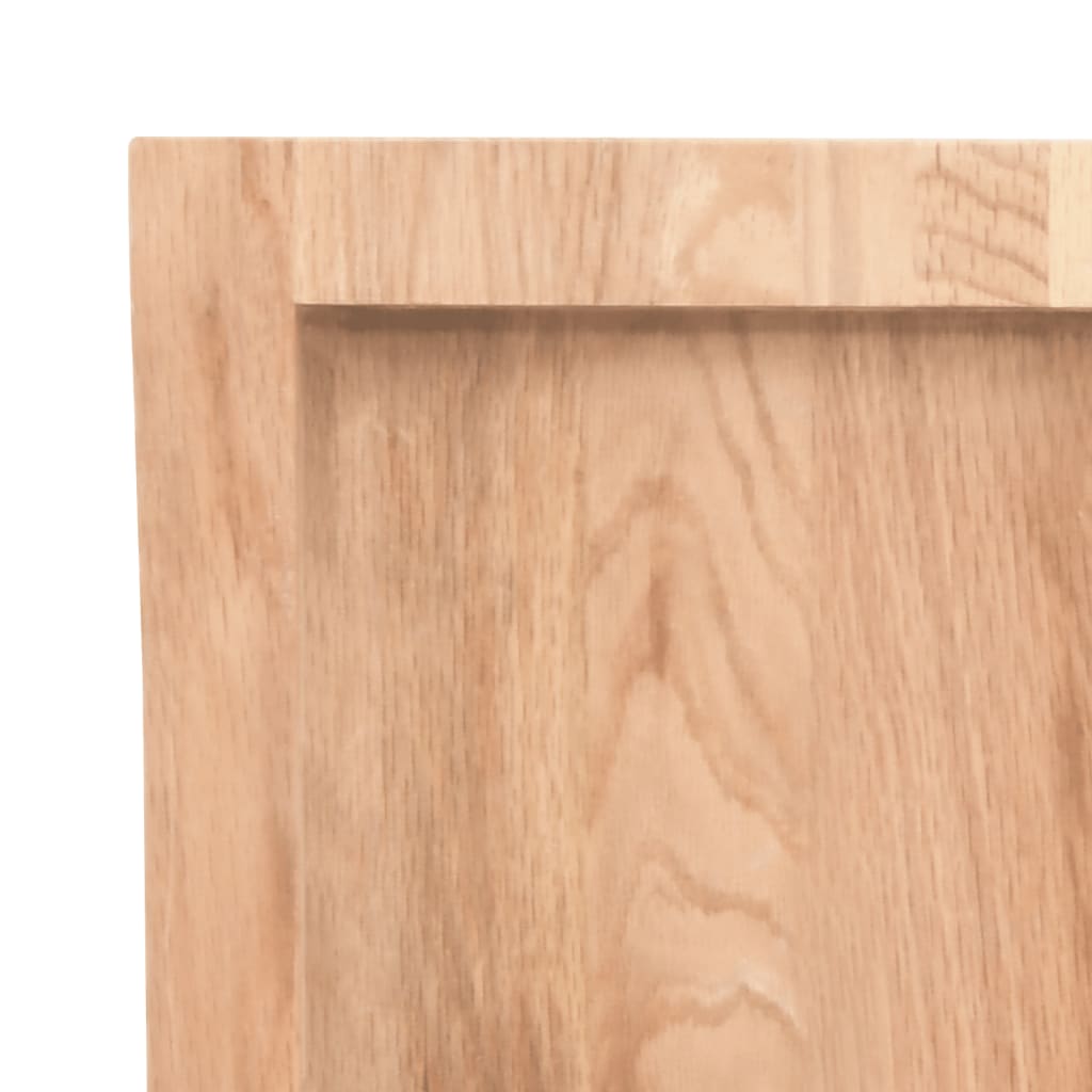 Kupaonska radna ploča svjetlosmeđa 80x50x(2-6) cm masivno drvo