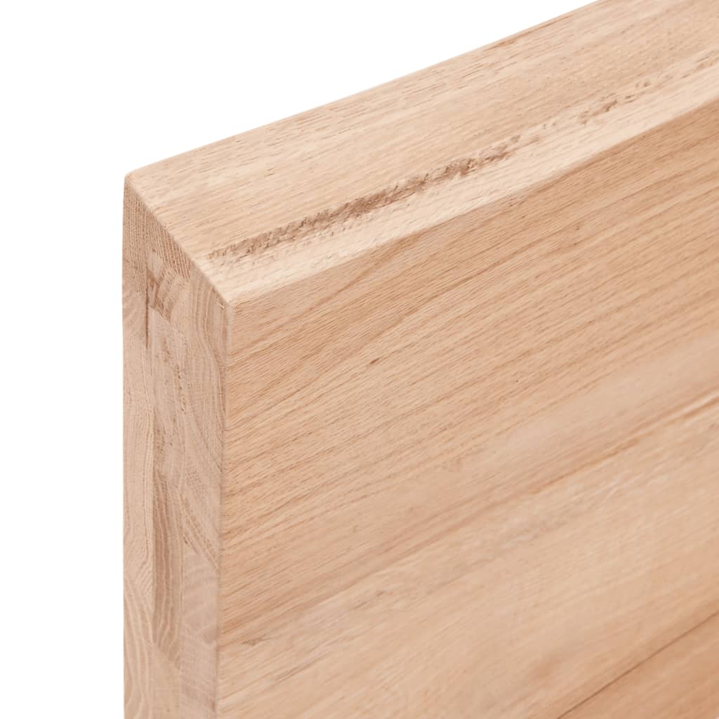 Kupaonska radna ploča svjetlosmeđa 80x50x(2-6) cm masivno drvo