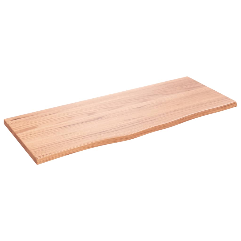 Kupaonska radna ploča svjetlosmeđa 100x40x2 cm tretirano drvo