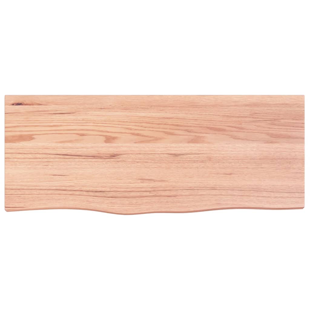 Kupaonska radna ploča svjetlosmeđa 100x40x2 cm tretirano drvo