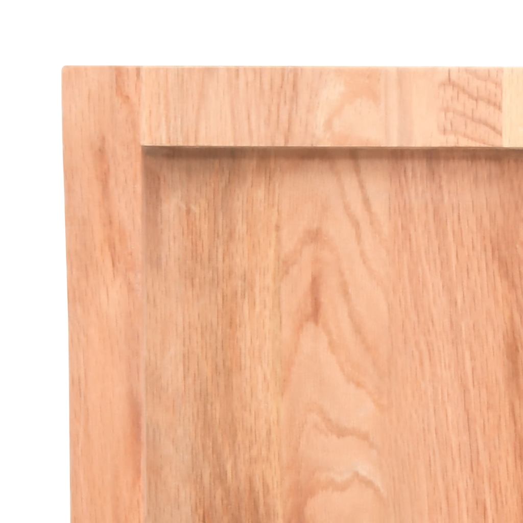 Kupaonska radna ploča svjetlosmeđa 120x50x(2-4) cm masivno drvo