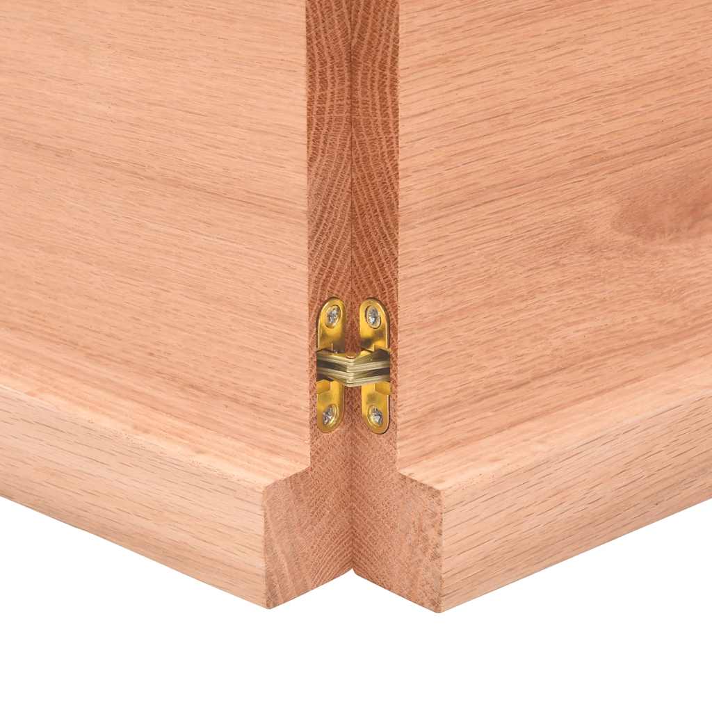Kupaonska radna ploča svjetlosmeđa 140x30x(2-4) cm masivno drvo