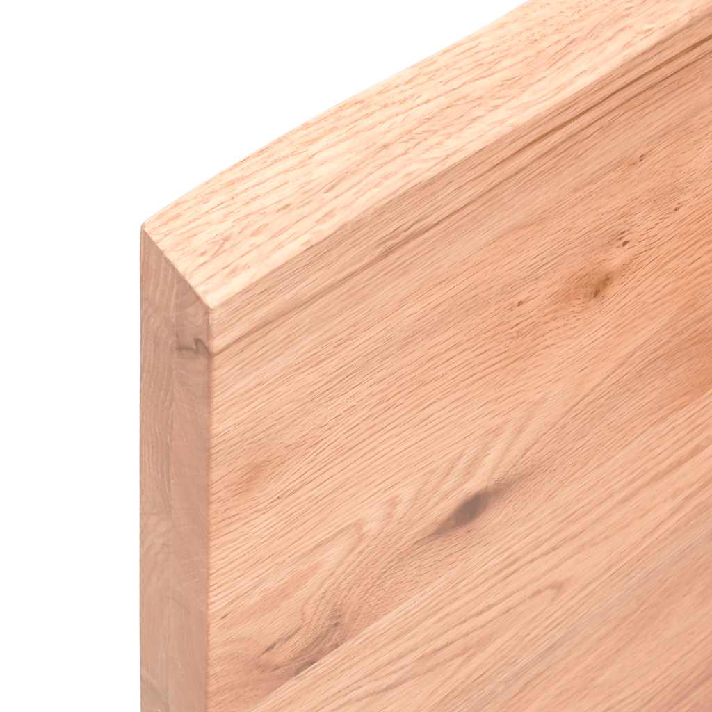 Kupaonska radna ploča svjetlosmeđa 140x50x(2-4) cm masivno drvo