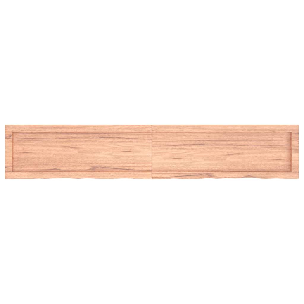 Kupaonska radna ploča svjetlosmeđa 160x30x(2-4) cm masivno drvo