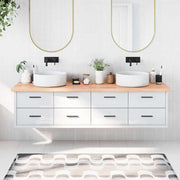 Kupaonska radna ploča svjetlosmeđa 200x60x(2-4) cm masivno drvo