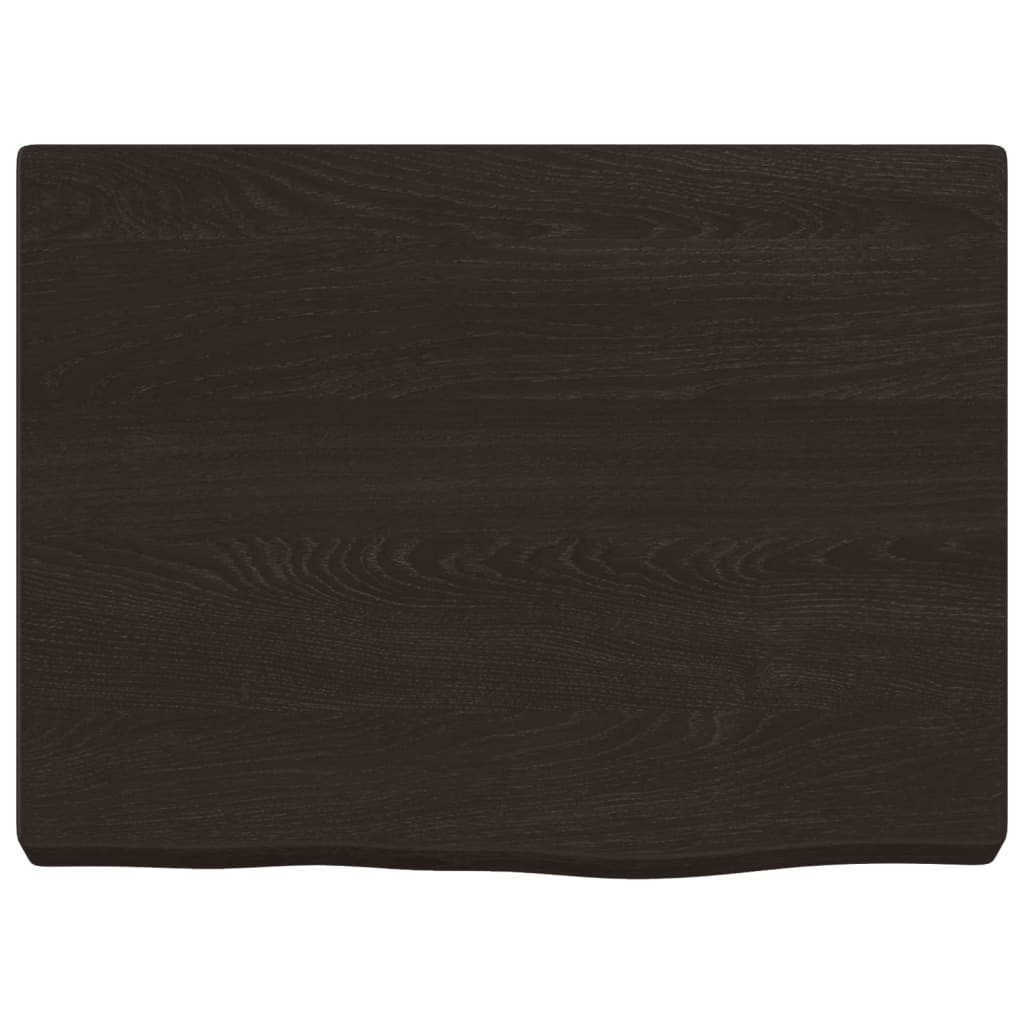 Kupaonska radna ploča tamnosmeđa 40x30x(2-4) cm tretirano drvo