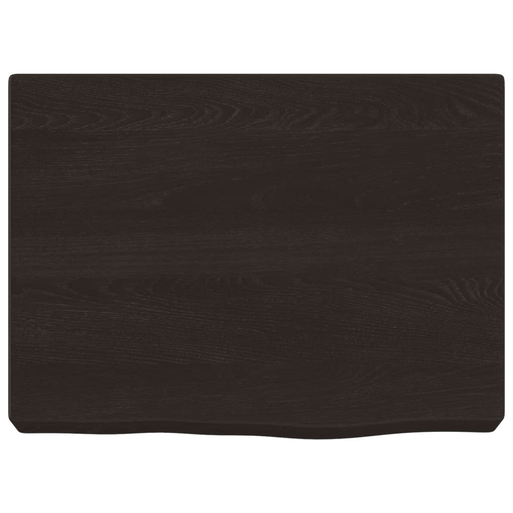 Kupaonska radna ploča tamnosmeđa 40x30x(2-6) cm tretirano drvo