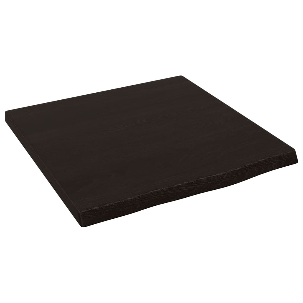 Kupaonska radna ploča tamnosmeđa 40x40x(2-4) cm tretirano drvo