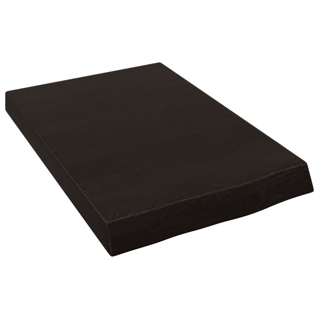 Kupaonska radna ploča tamnosmeđa 40x60x(2-6) cm tretirano drvo