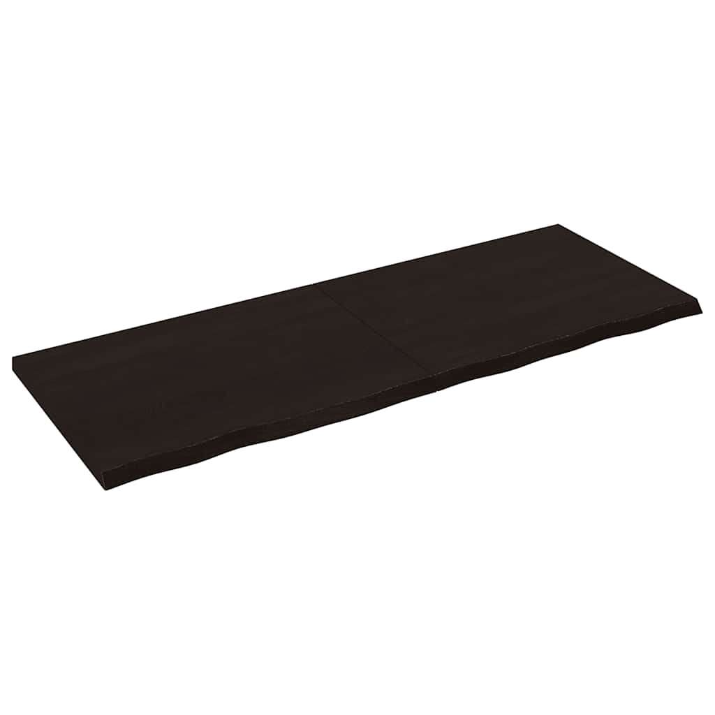 Kupaonska radna ploča tamnosmeđa 160x60x(2-4) cm tretirano drvo
