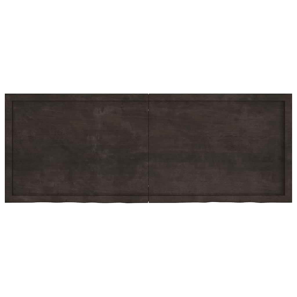 Kupaonska radna ploča tamnosmeđa 160x60x(2-4) cm tretirano drvo
