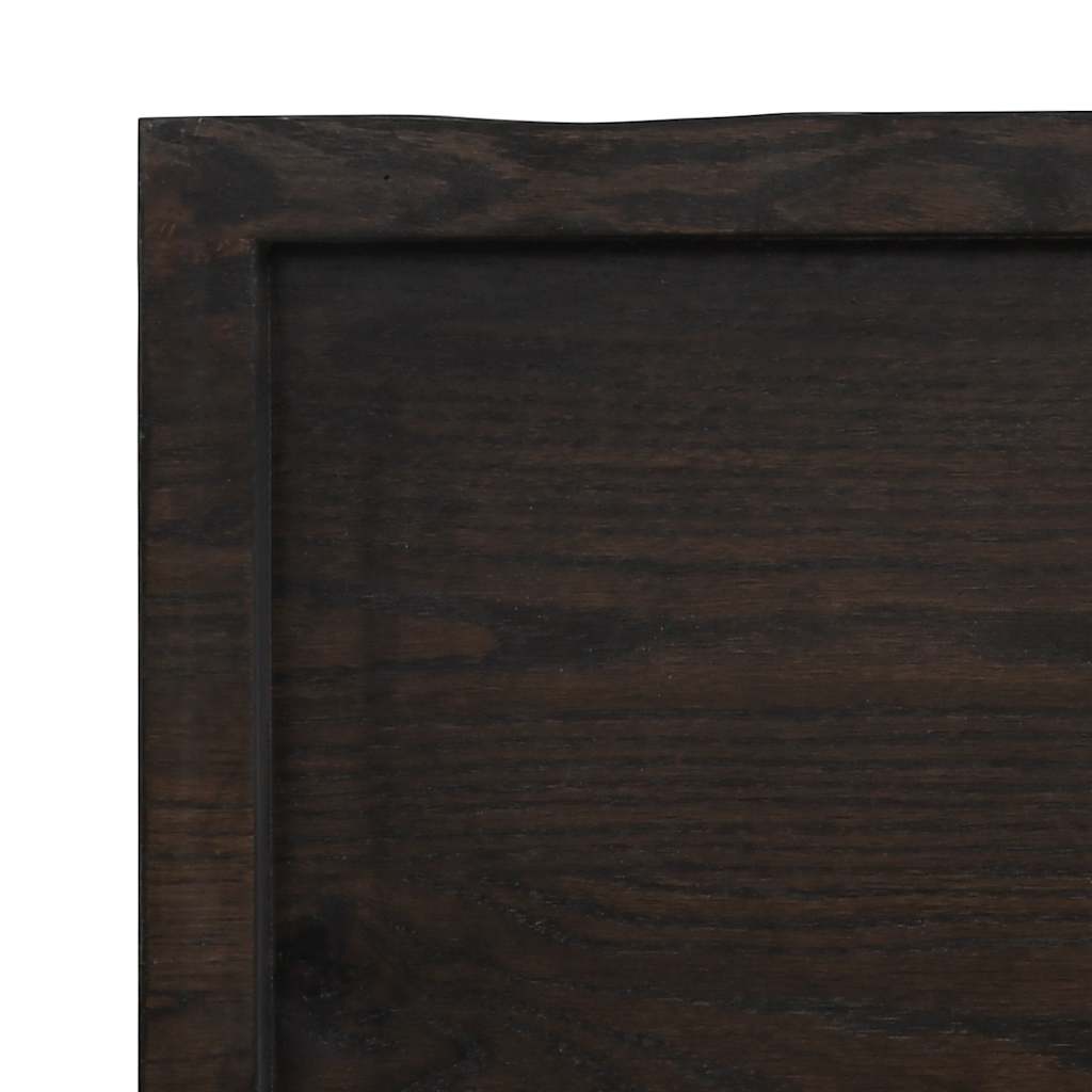 Kupaonska radna ploča tamnosmeđa 160x60x(2-4) cm tretirano drvo