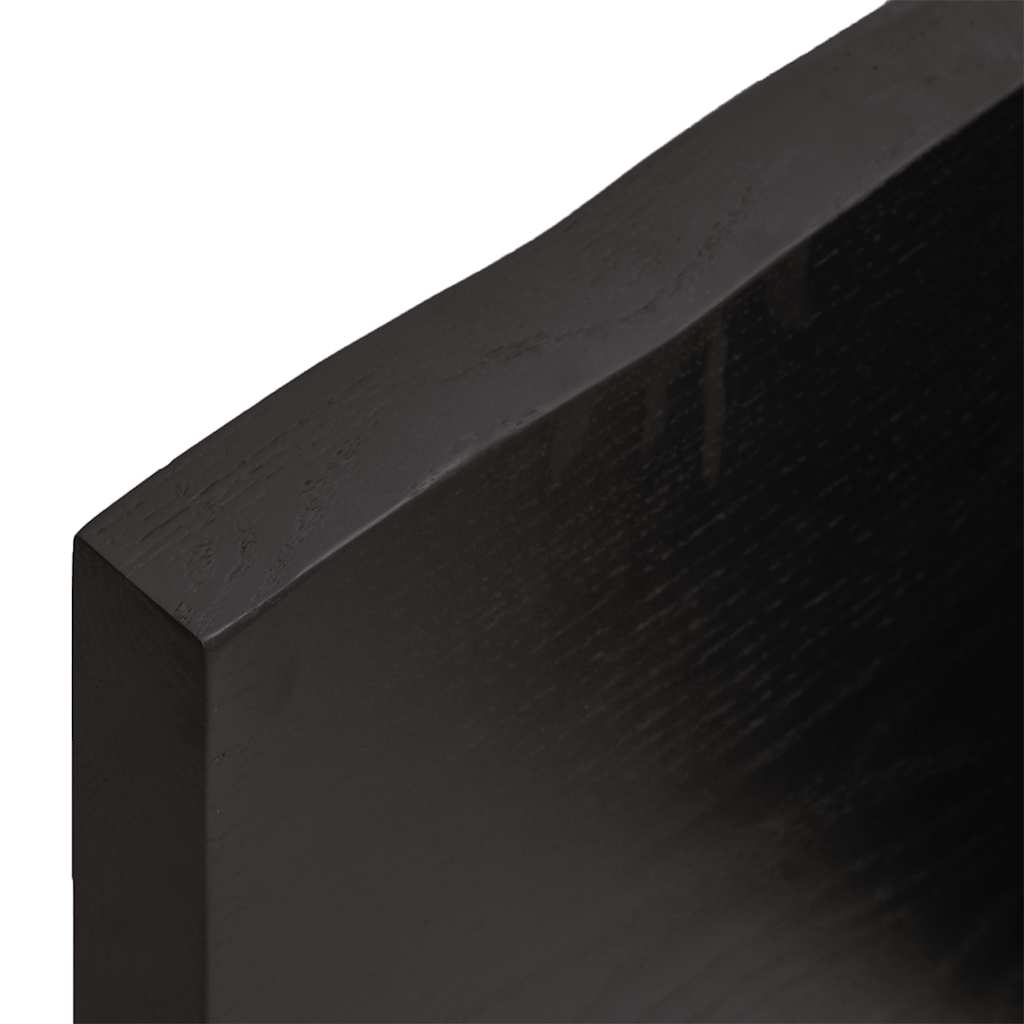 Kupaonska radna ploča tamnosmeđa 160x60x(2-4) cm tretirano drvo
