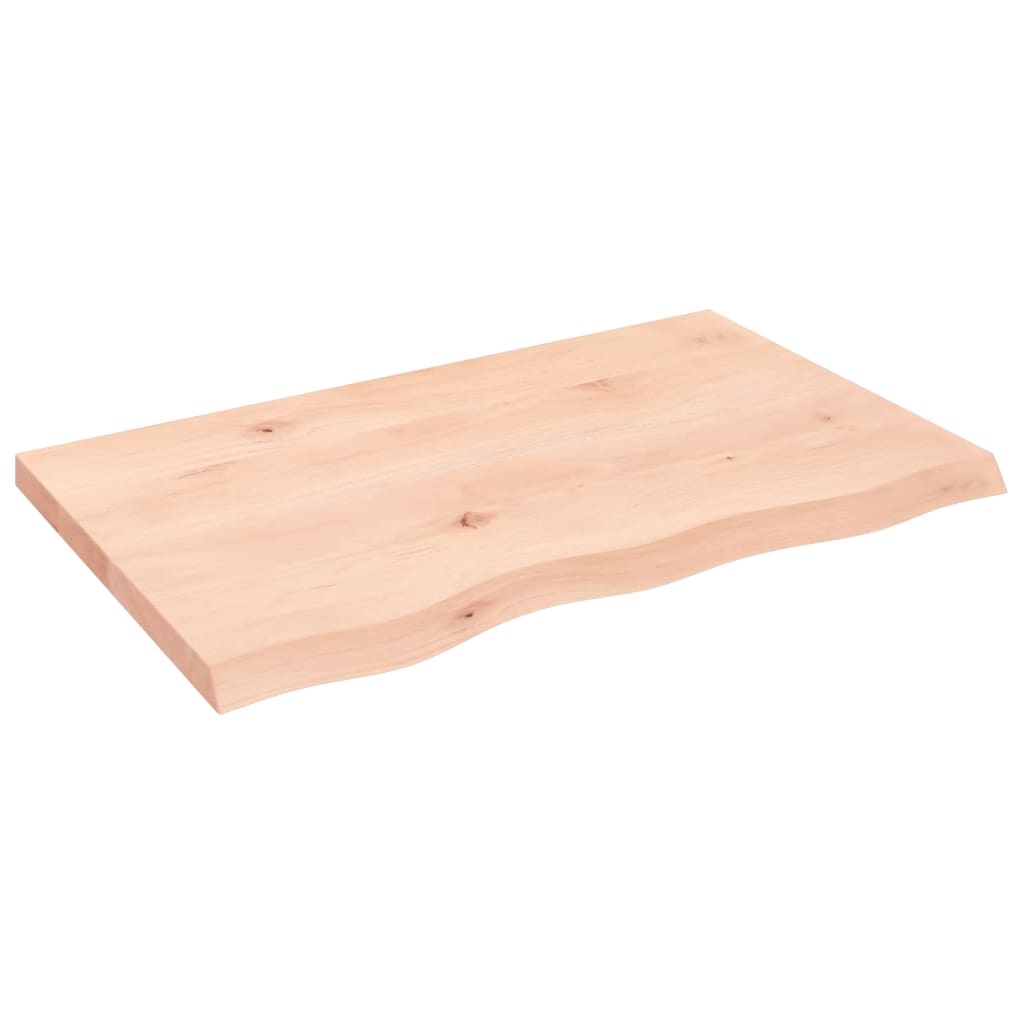 Stolna ploča 80x50x(2-4) cm od netretirane masivne hrastovine