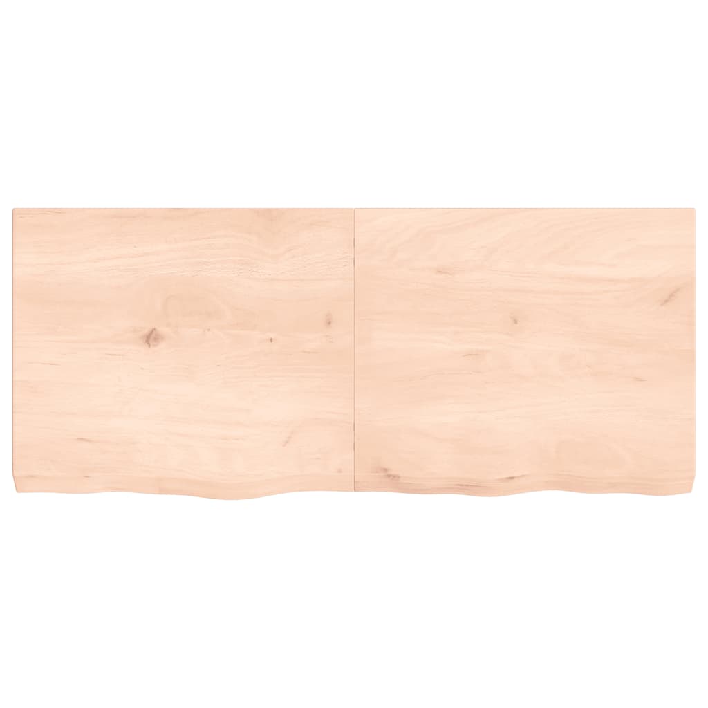 Stolna ploča 140x60x(2-6) cm od netretirane masivne hrastovine