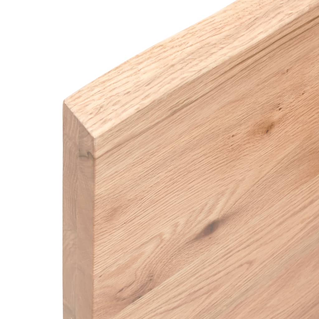 Stolna ploča svjetlosmeđa 60x40x(2-4) cm tretirana hrastovina