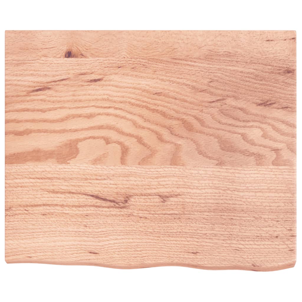 Stolna ploča svjetlosmeđa 60x50x(2-4) cm tretirana hrastovina