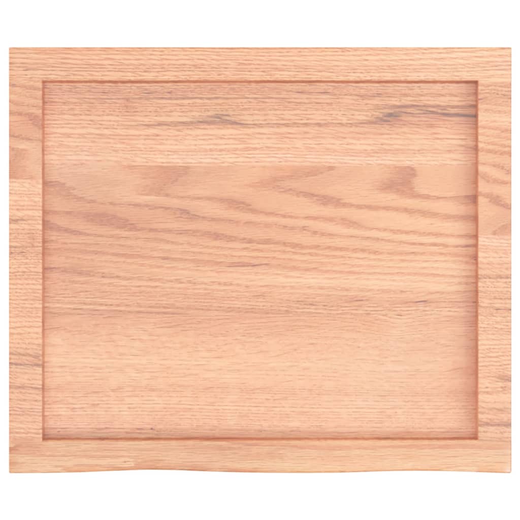 Stolna ploča svjetlosmeđa 60x50x(2-4) cm tretirana hrastovina