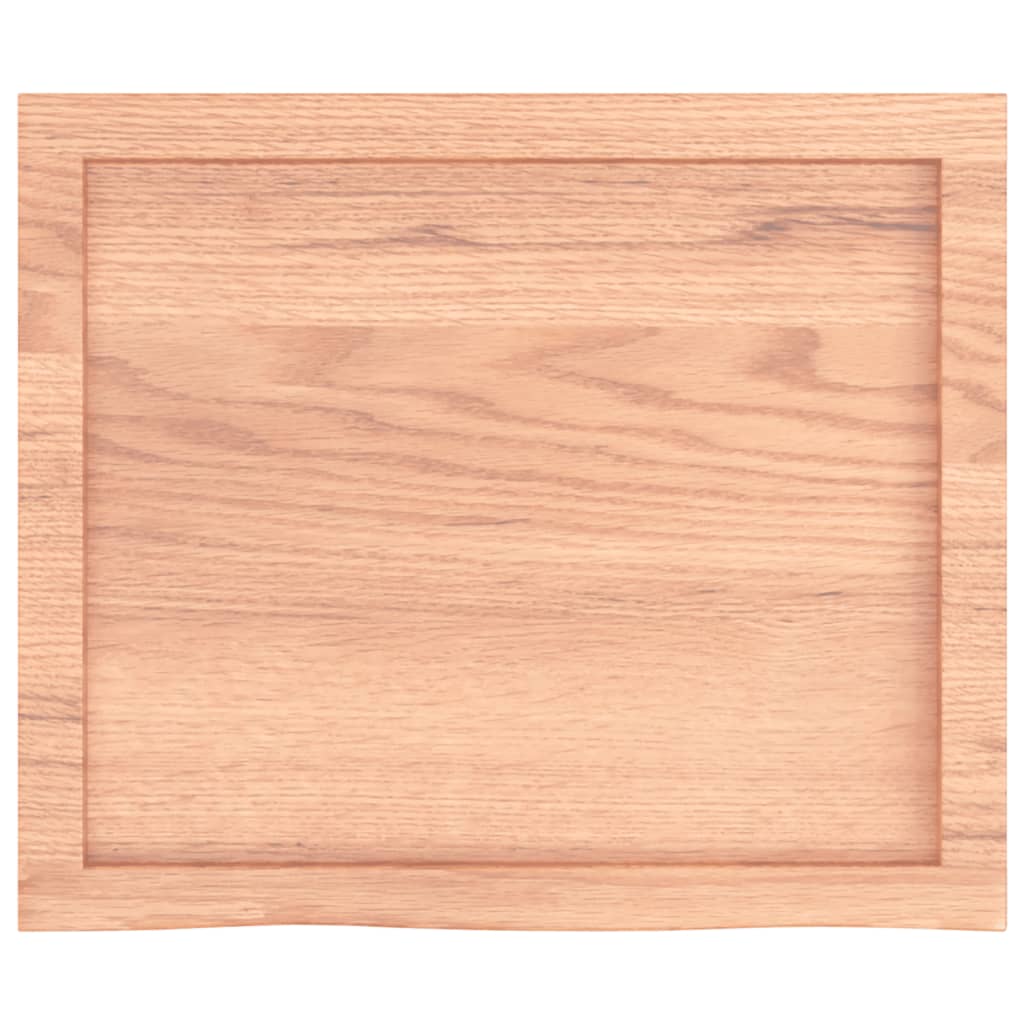 Stolna ploča svjetlosmeđa 60x50x(2-6) cm tretirana hrastovina