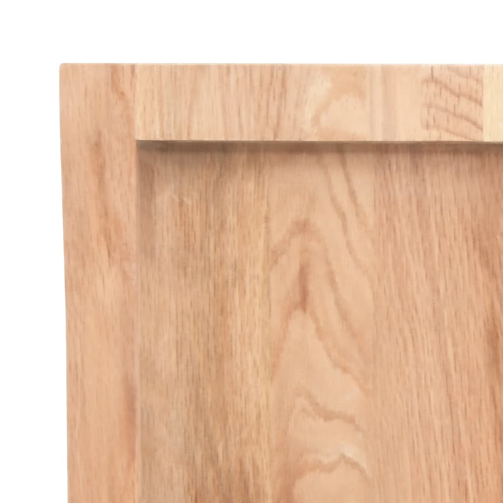 Stolna ploča svjetlosmeđa 80x40x(2-6) cm tretirana hrastovina