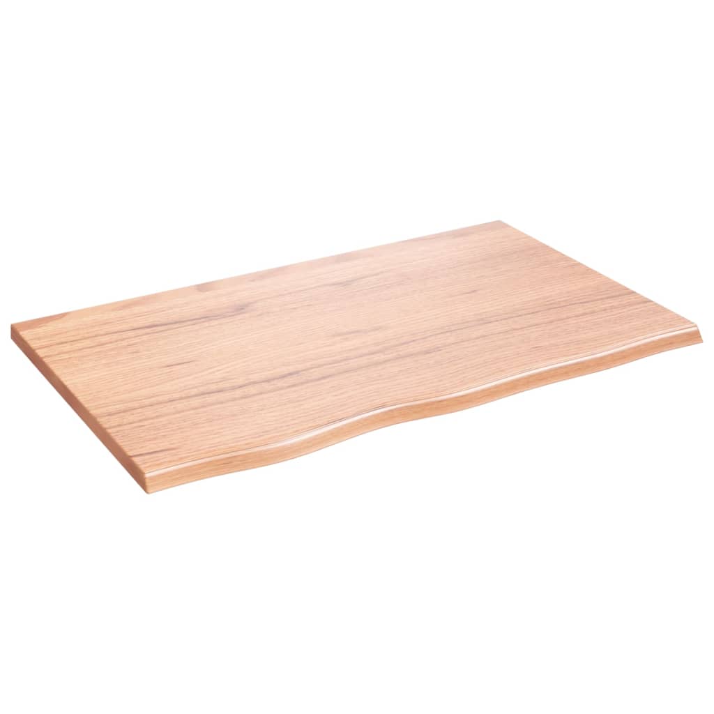 Stolna ploča svjetlosmeđa 80 x 50 x 2 cm tretirana hrastovina