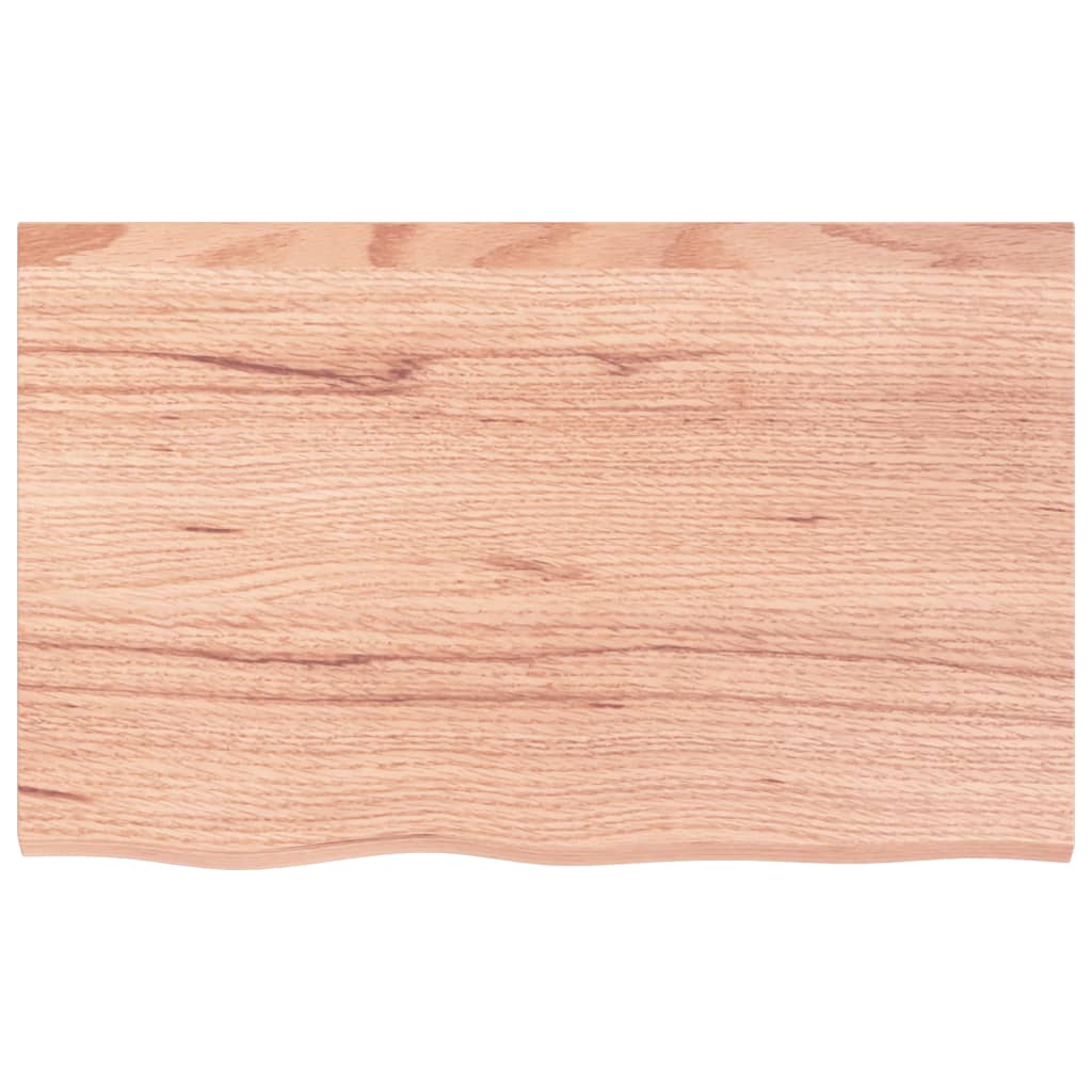 Stolna ploča svjetlosmeđa 80 x 50 x 2 cm tretirana hrastovina