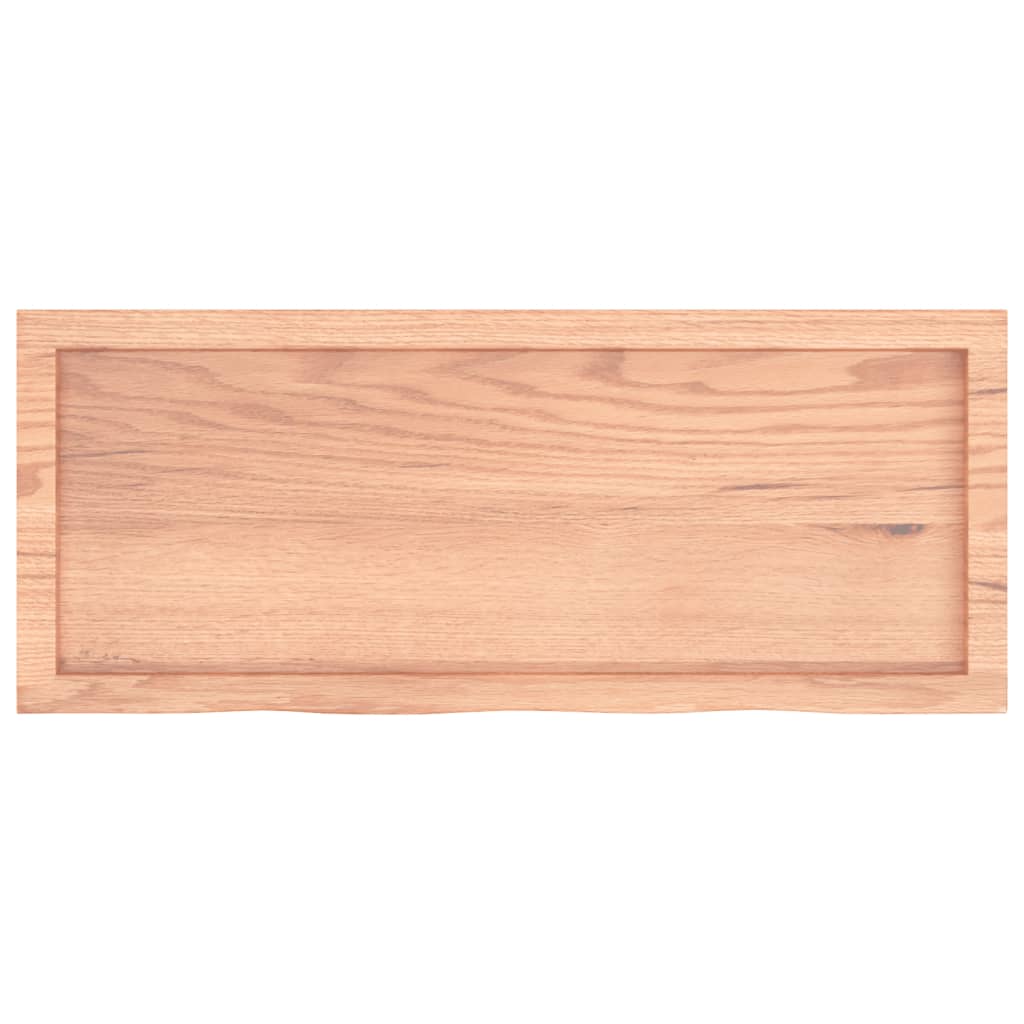 Stolna ploča svjetlosmeđa 100x40x(2-4) cm tretirana hrastovina