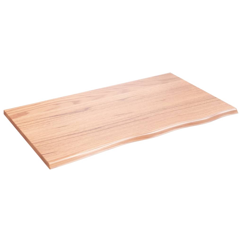 Stolna ploča svjetlosmeđa 100 x 60 x 2 cm tretirana hrastovina