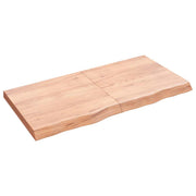 Stolna ploča svjetlosmeđa 120x60x(2-6) cm tretirana hrastovina