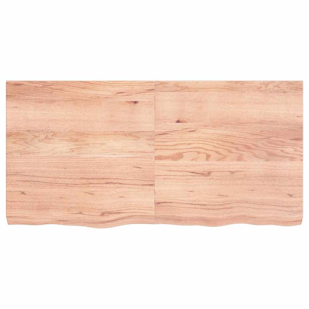 Stolna ploča svjetlosmeđa 120x60x(2-6) cm tretirana hrastovina