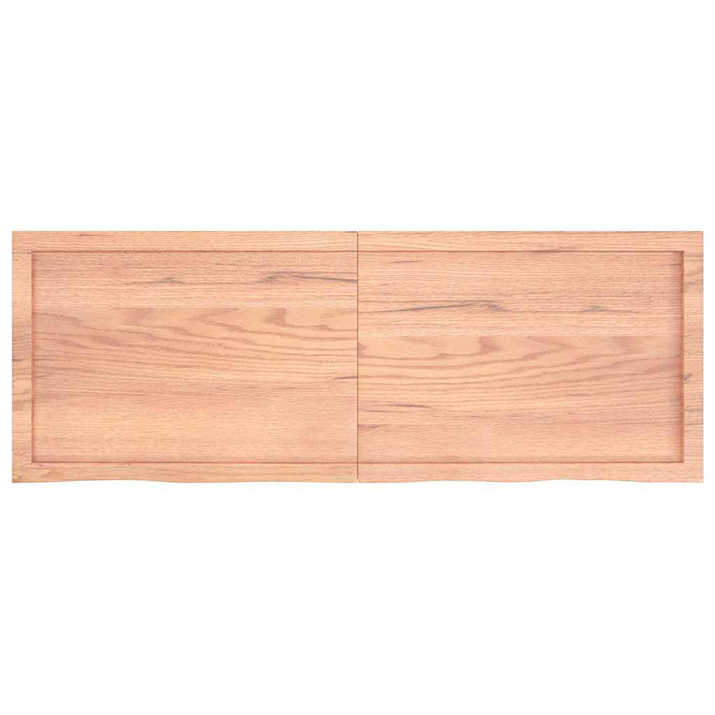 Stolna ploča svjetlosmeđa 140x50x(2-4) cm tretirana hrastovina