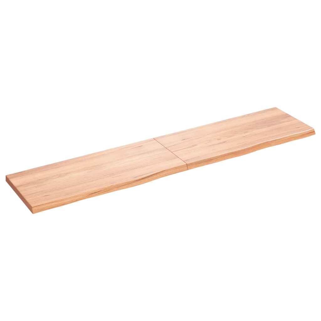 Stolna ploča svjetlosmeđa 180x40x(2-4) cm tretirana hrastovina