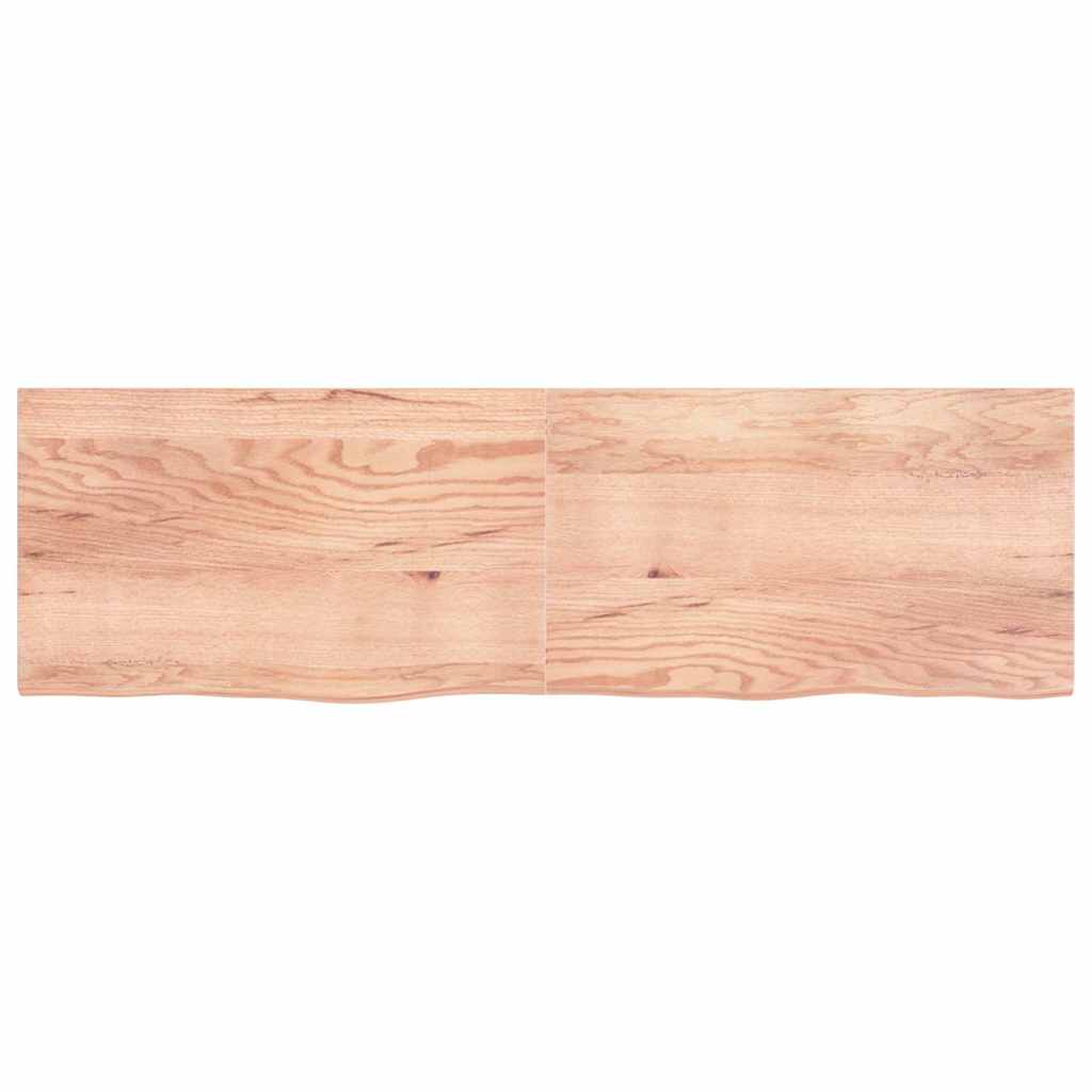 Stolna ploča svjetlosmeđa 200x60x(2-4) cm tretirana hrastovina