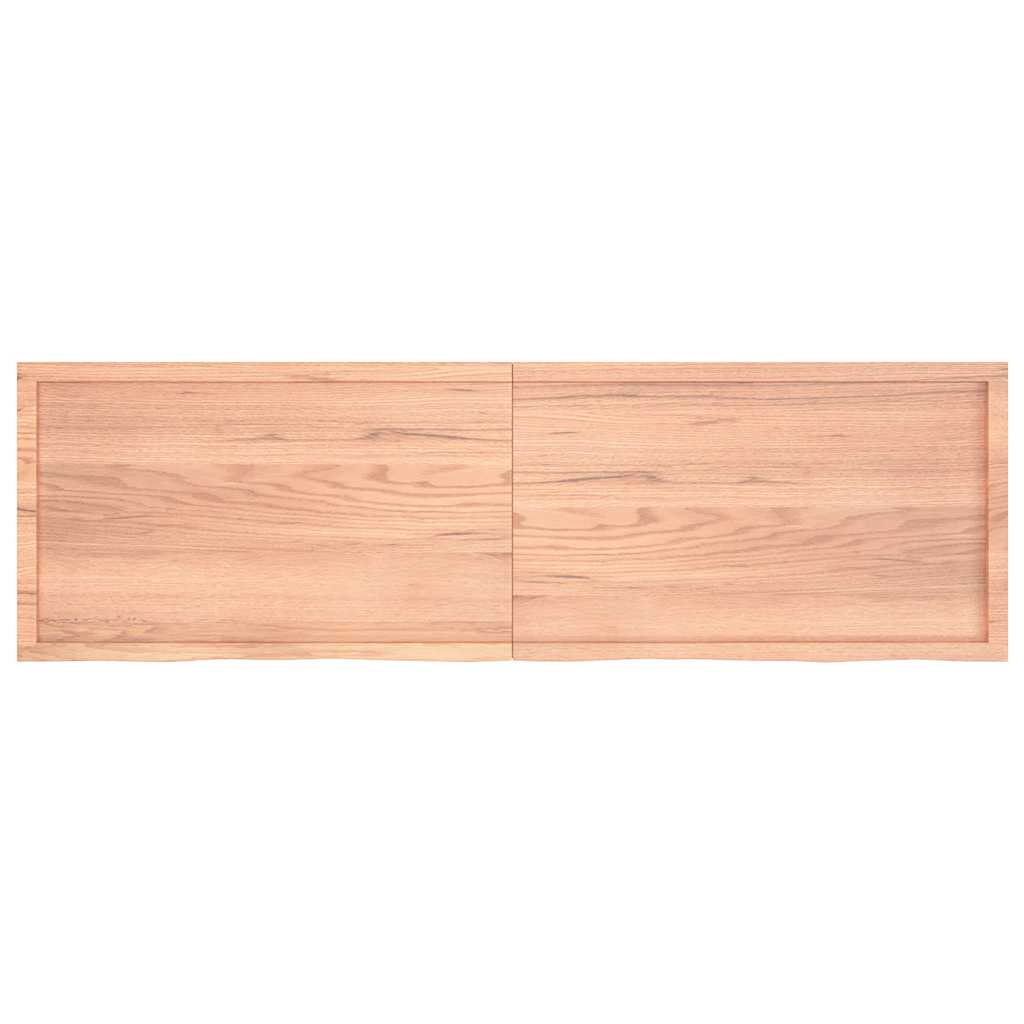 Stolna ploča svjetlosmeđa 200x60x(2-4) cm tretirana hrastovina