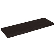 Stolna ploča tamnosmeđa 120x40x(2-6) cm tretirana hrastovina