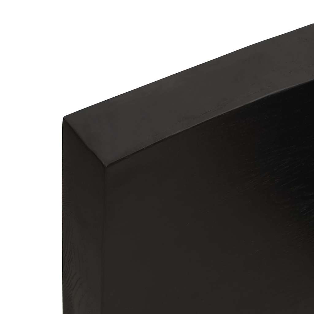Stolna ploča tamnosmeđa 120x40x(2-6) cm tretirana hrastovina