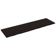 Stolna ploča tamnosmeđa 220x60x(2-4) cm tretirana hrastovina