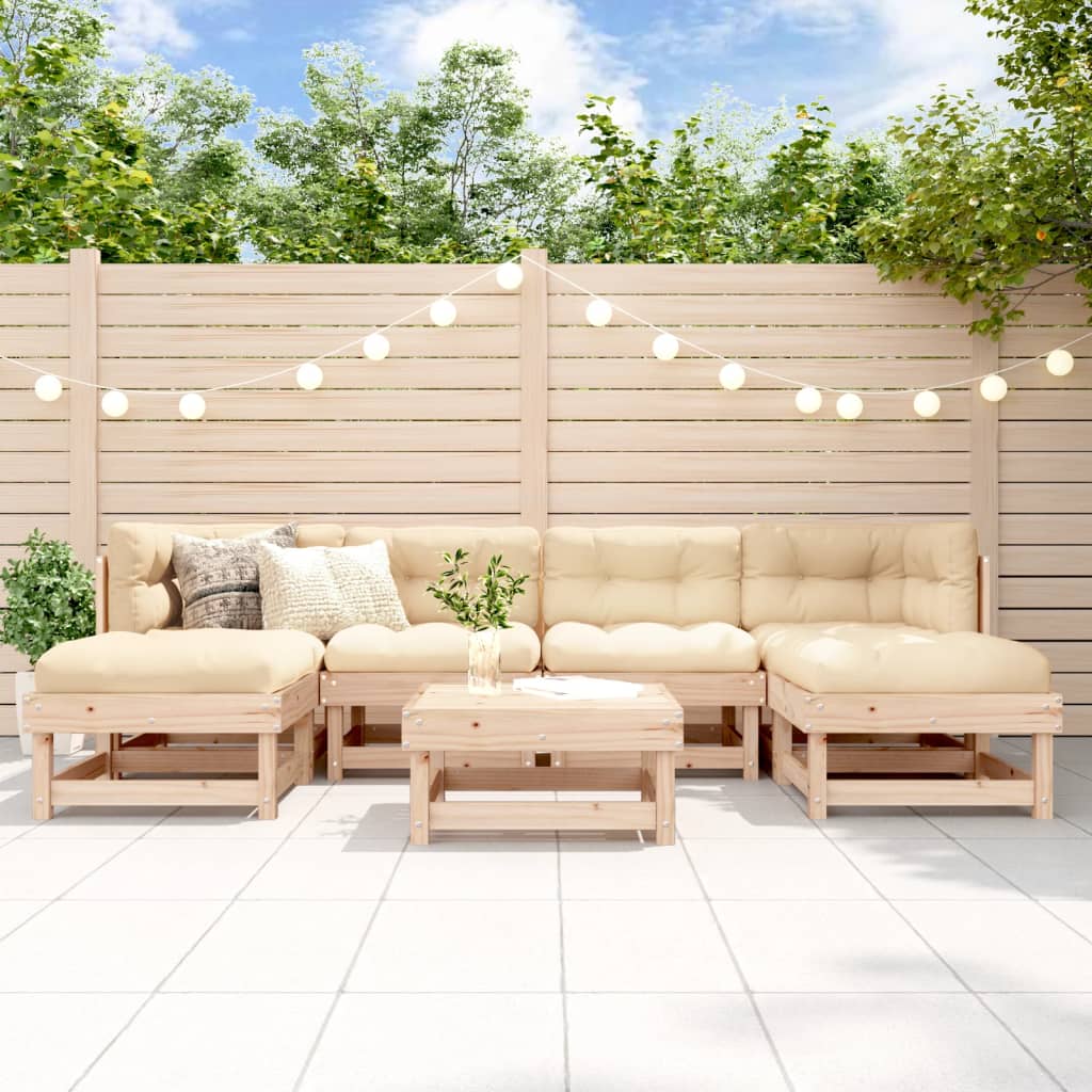 7-dijelna vrtna garnitura od masivne borovine