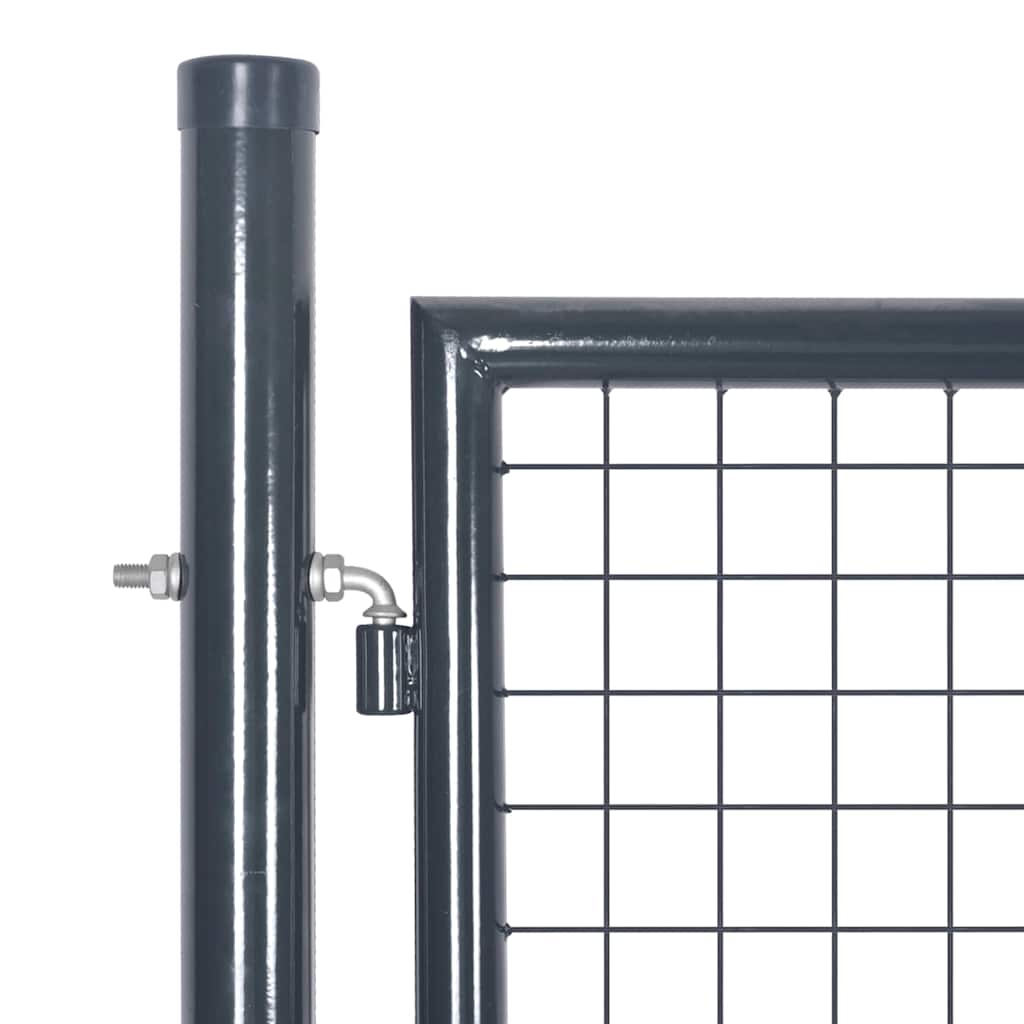 Mrežasta vrtna vrata antracit 300x125 cm pocinčani čelik