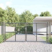 Mrežasta vrtna vrata antracit 300x125 cm pocinčani čelik