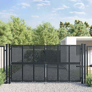 Vrtna vrata antracit boje 300x125 cm čelik