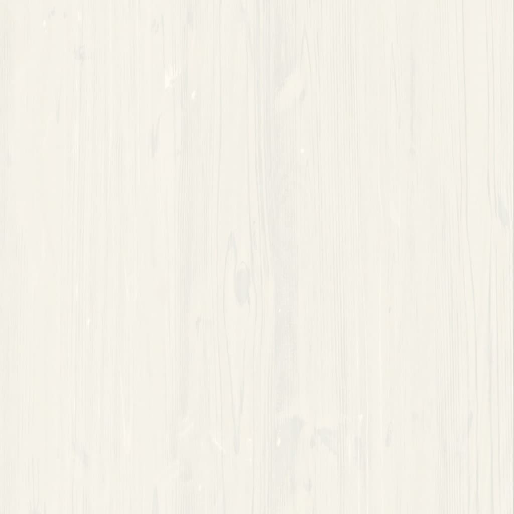 Klupa za cipele VIGO bijela 106 x 35 x 45 cm masivna borovina