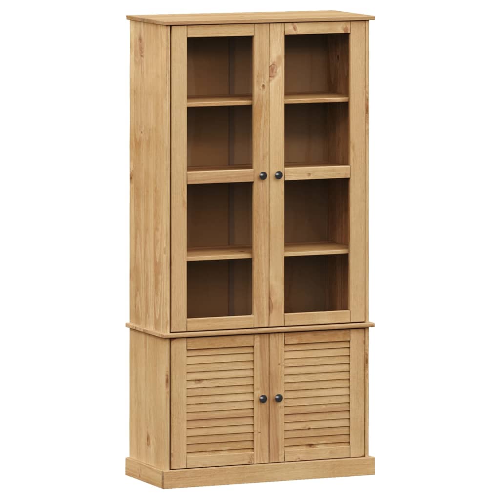 Vitrina sa staklom VIGO 85 x 35 x 170 cm od masivne borovine