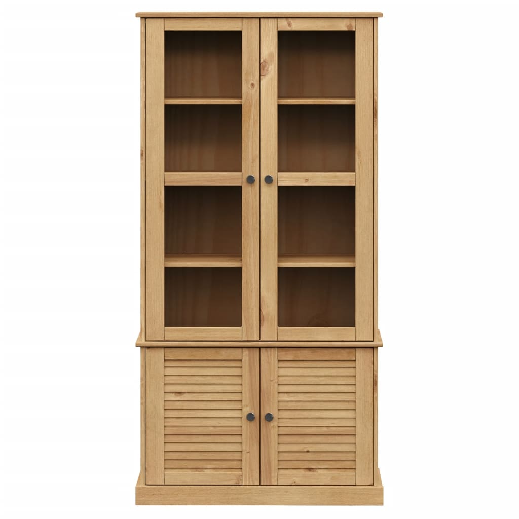 Vitrina sa staklom VIGO 85 x 35 x 170 cm od masivne borovine