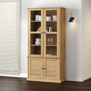 Vitrina sa staklom VIGO 85 x 35 x 170 cm od masivne borovine