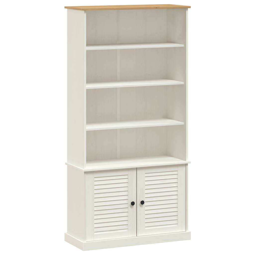 Regal za knjige VIGO bijeli 85x35x170 cm od masivne borovine