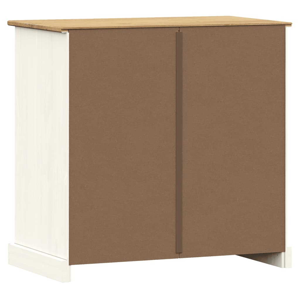 Komoda s ladicama VIGO 78x40x75 cm bijela od masivne borovine