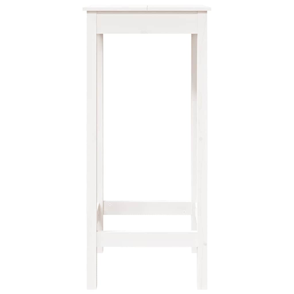 Barski stol bijeli 50 x 50 x 110 cm od masivne borovine